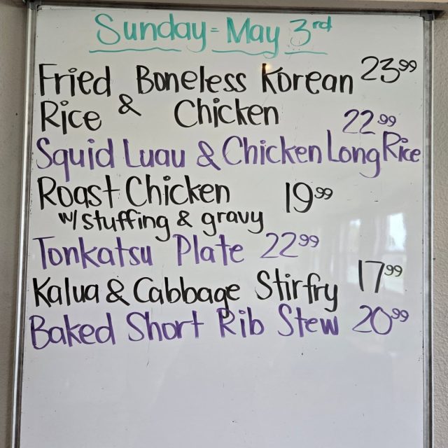 Sunday Specials