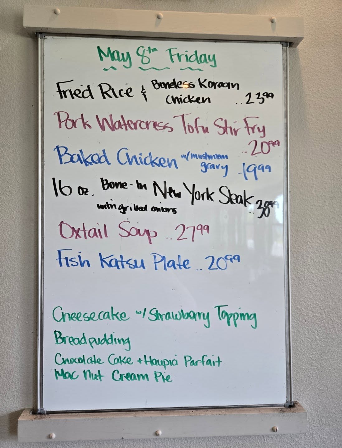 Friday Specials