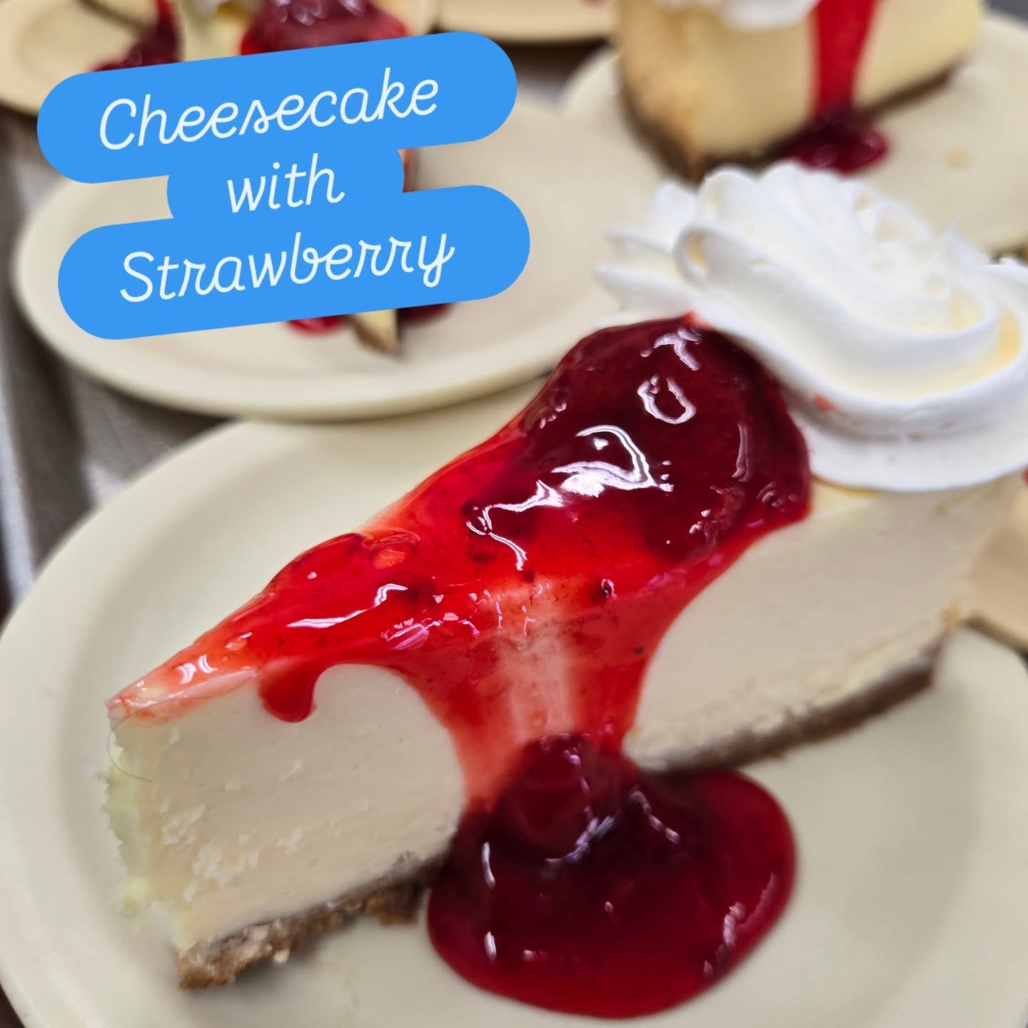 Cheesecake 
with
Strawberry 