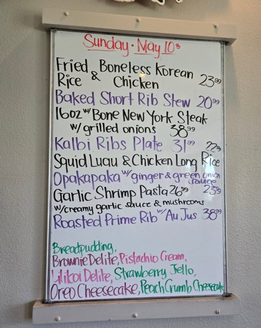 Sunday Specials 
Happy Mother's Day