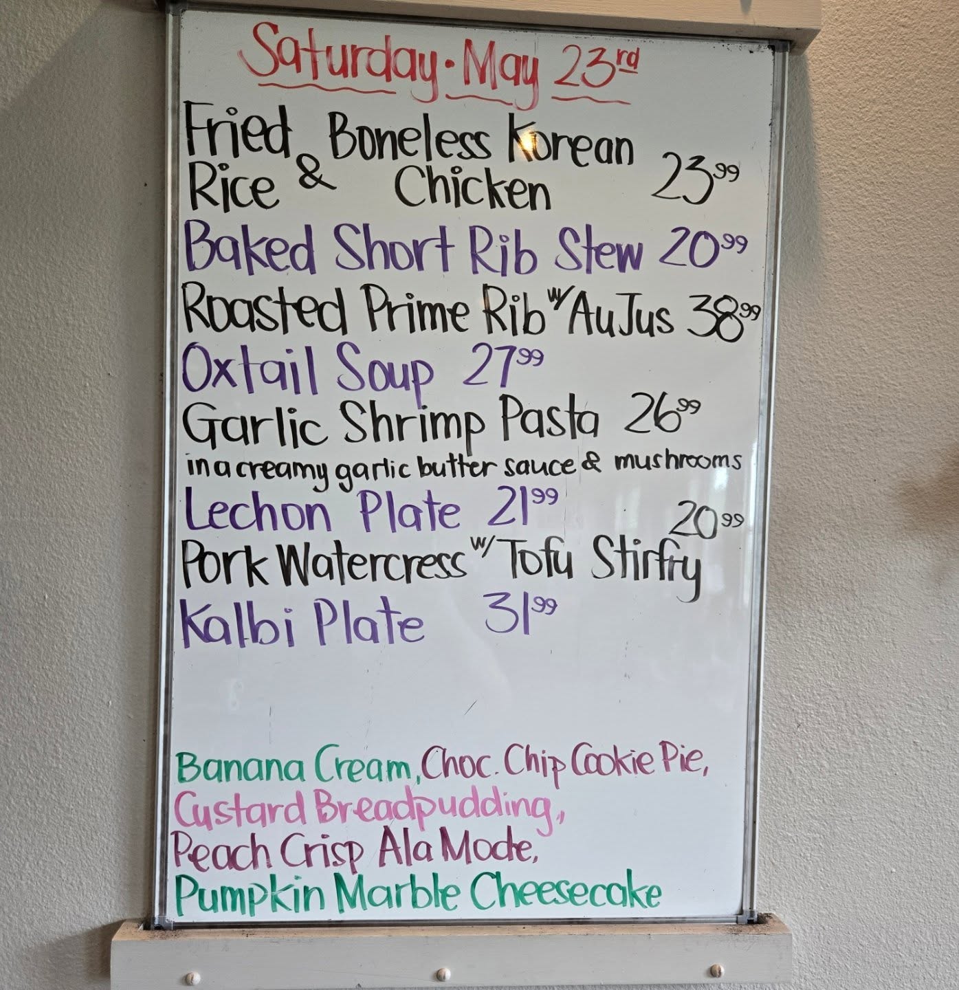 Saturday Specials