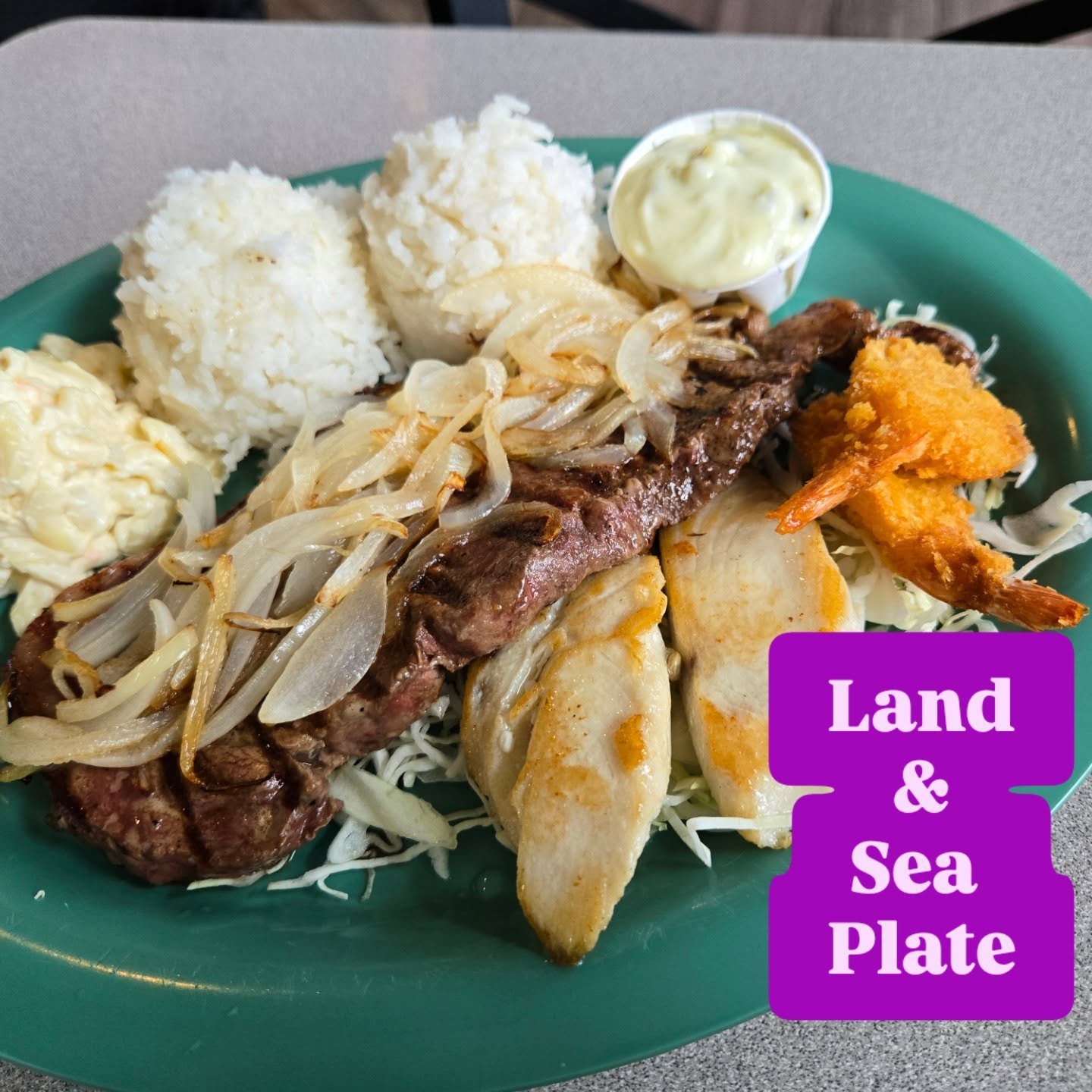 Land
&
Sea 
Plate