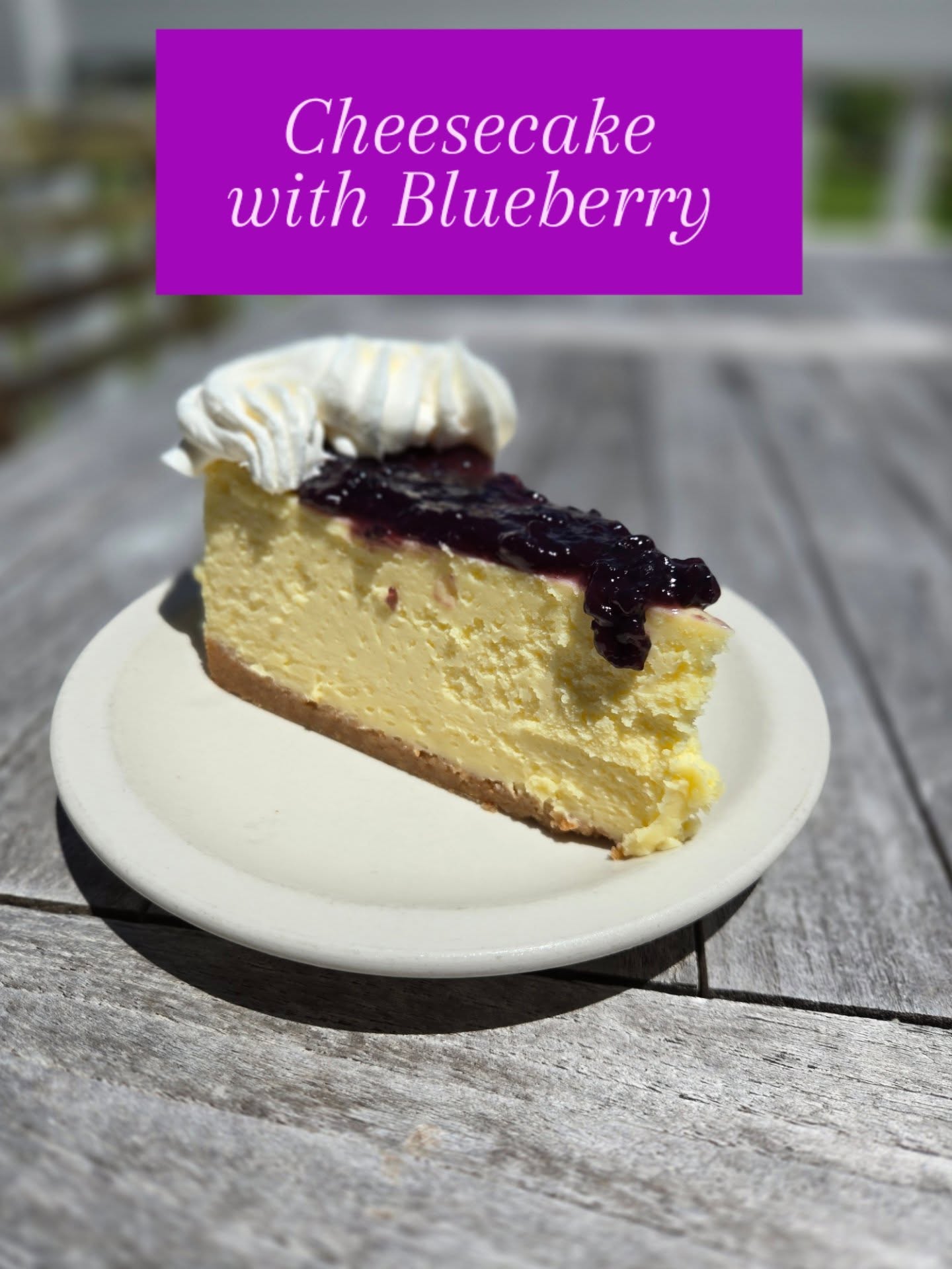 Cheesecake
with Blueberry