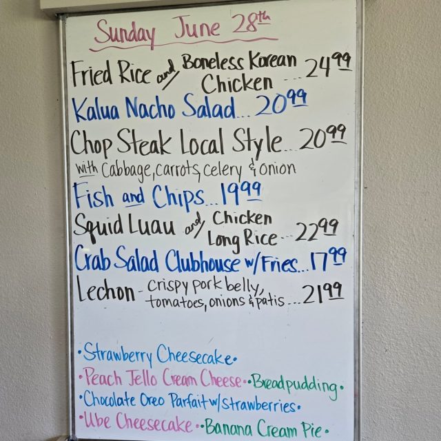 Sunday Specials