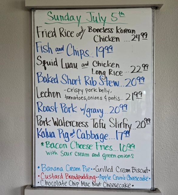 Sunday Specials