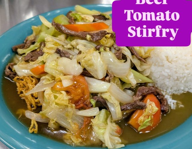 Beef
Tomato
Stirfry