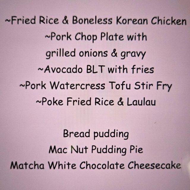 Friday Specials