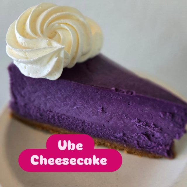 Adding in desserts...Ube Cheesecake