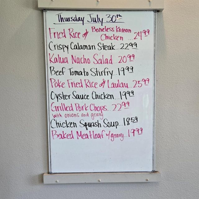 Thursday Specials