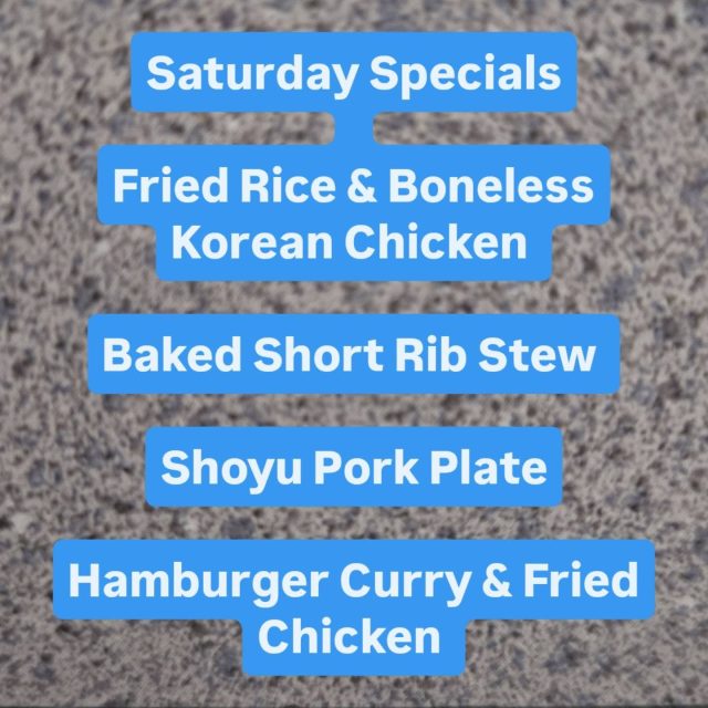 Saturday Specials