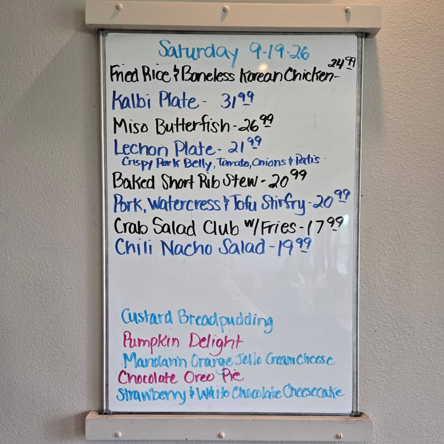 Saturday Specials