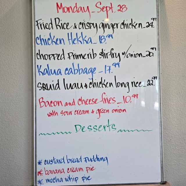 Monday Specials