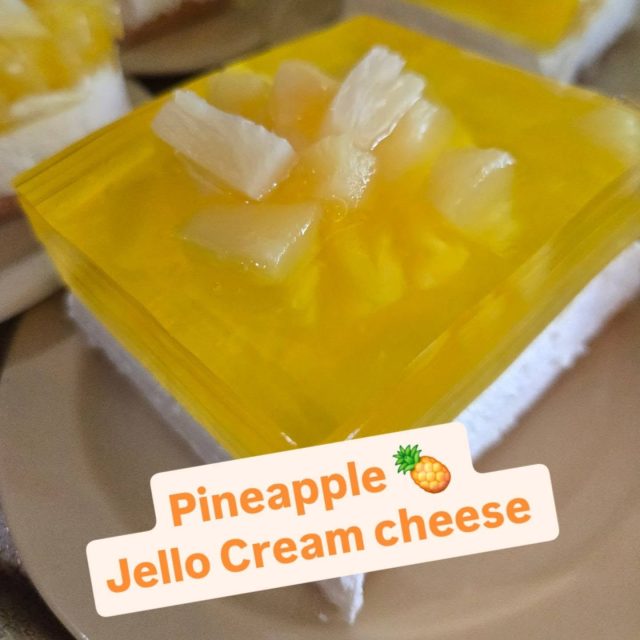 Pineapple 🍍 
Jello Cream cheese
